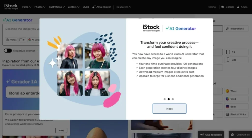 Top 10 Best AI Image Generators for Advertising 7 iStock AI generator