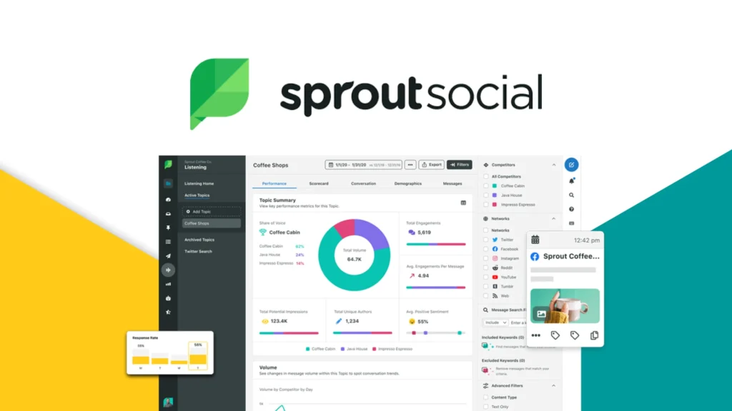 Top 10 AI Tools for Social Media Scheduling to Save Time 2 Sprout Social