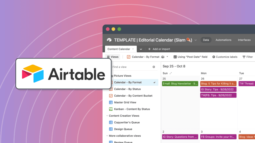 Top 10 AI Tools for Social Media Scheduling to Save Time 6 airtable