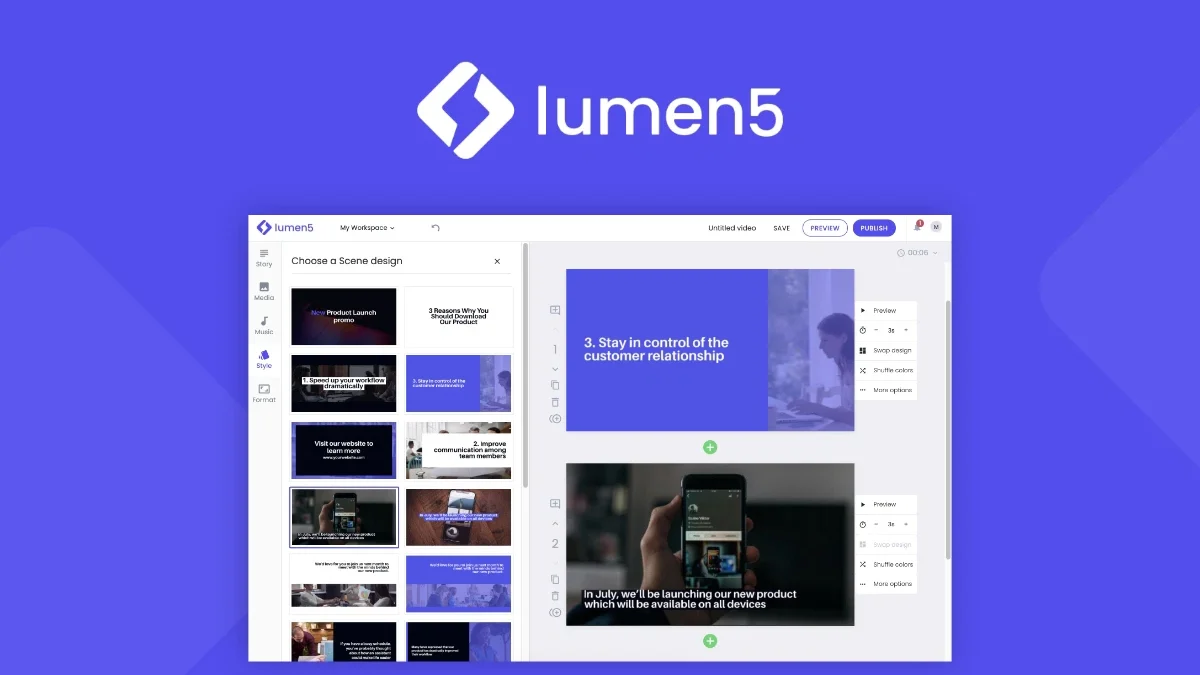 10 Best AI-Powered Tools for Visual Content Optimization in 2025 9 Lumen5 edited