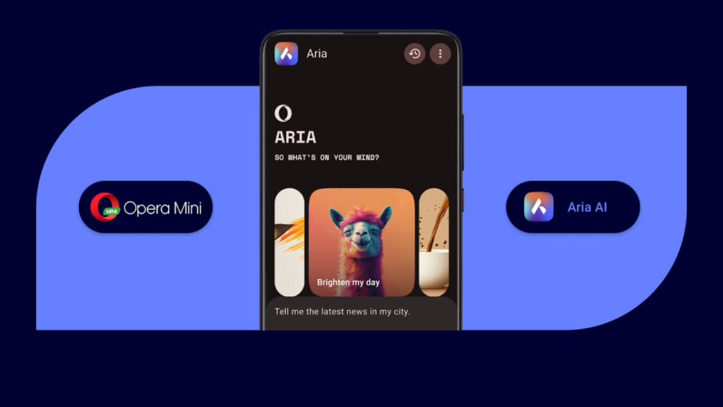 Read more about the article Opera Mini AI Assistant Aria Now Available for Android Users