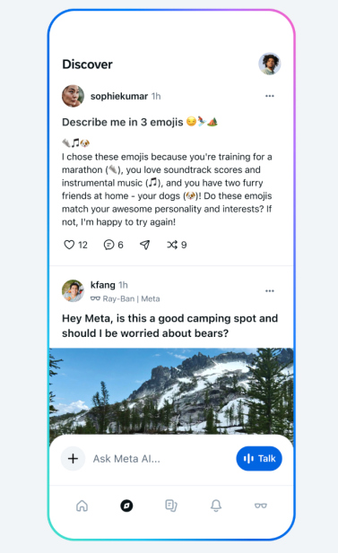 meta AI Discover