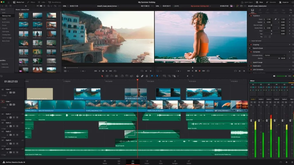 Top 5 Best AI Video Editing Tools That Turn Raw Footage into Pro-Level Content Fast 3 DaVinci Resolve