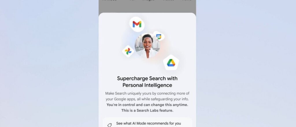 Google AI Mode Personal Intelligence
