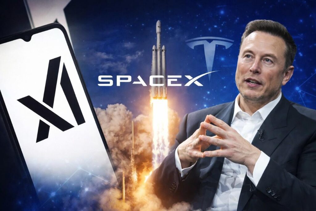 Read more about the article Elon Musk Companies Merger Talks Could Reshape SpaceX, Tesla, and xAI
