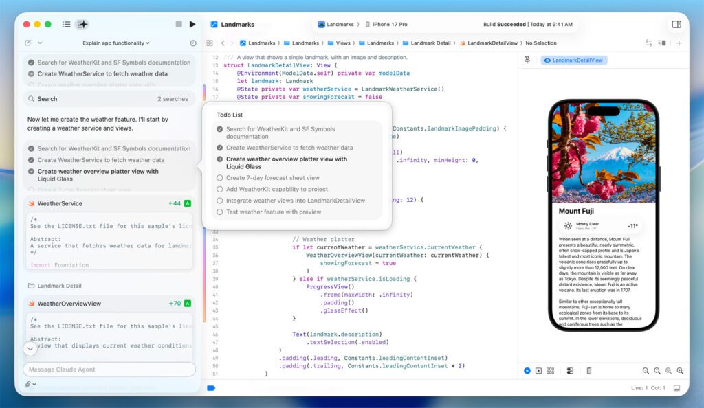 Agentic Coding in Xcode Brings OpenAI and Anthropic AI Agents Directly Into Apple’s Dev Tools 2 Apple Xcode agentic coding with Anthropic Claude Agent