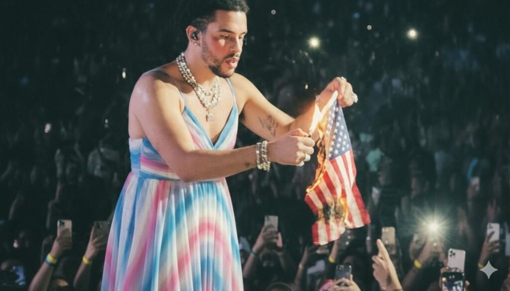 Read more about the article Bad Bunny Burning US Flag Hoax Goes Viral Ahead of Super Bowl Halftime Show