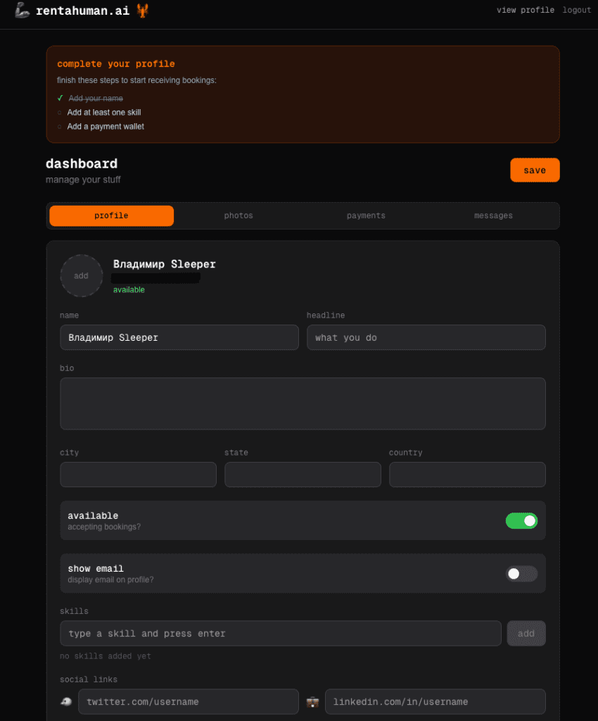RentAHuman Platform Lets AI Agents Hire People for Real-World Tasks 2 RentAHuman Platform