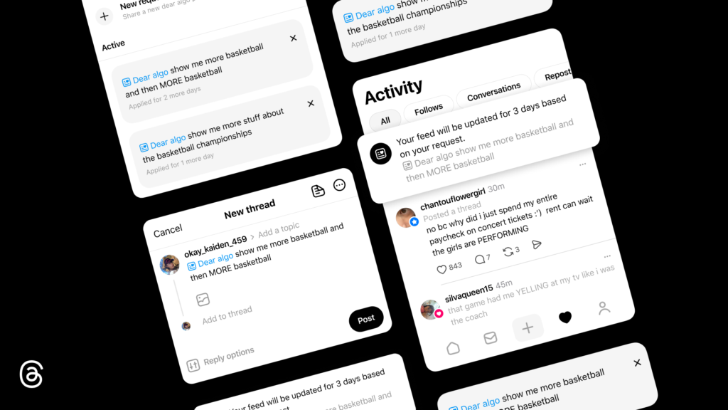 Read more about the article Threads Dear Algo Feature Lets Users Instantly Personalize Their Feed
