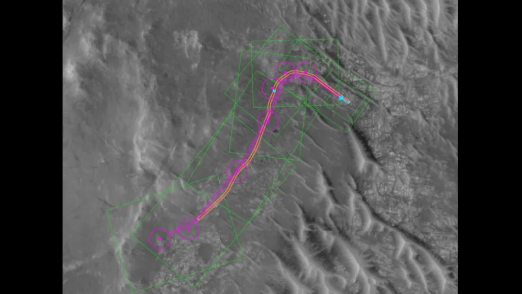 nasa perseverance ai planned course