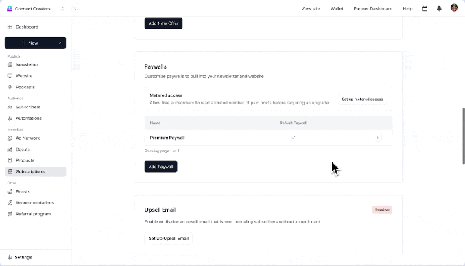 Beehiivmetered paywalls