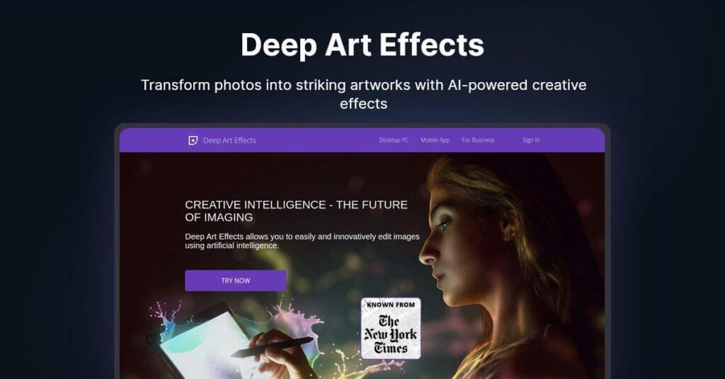 Top 10 AI Graphic Design Tools to Boost Creativity 8 Deep Art Effects