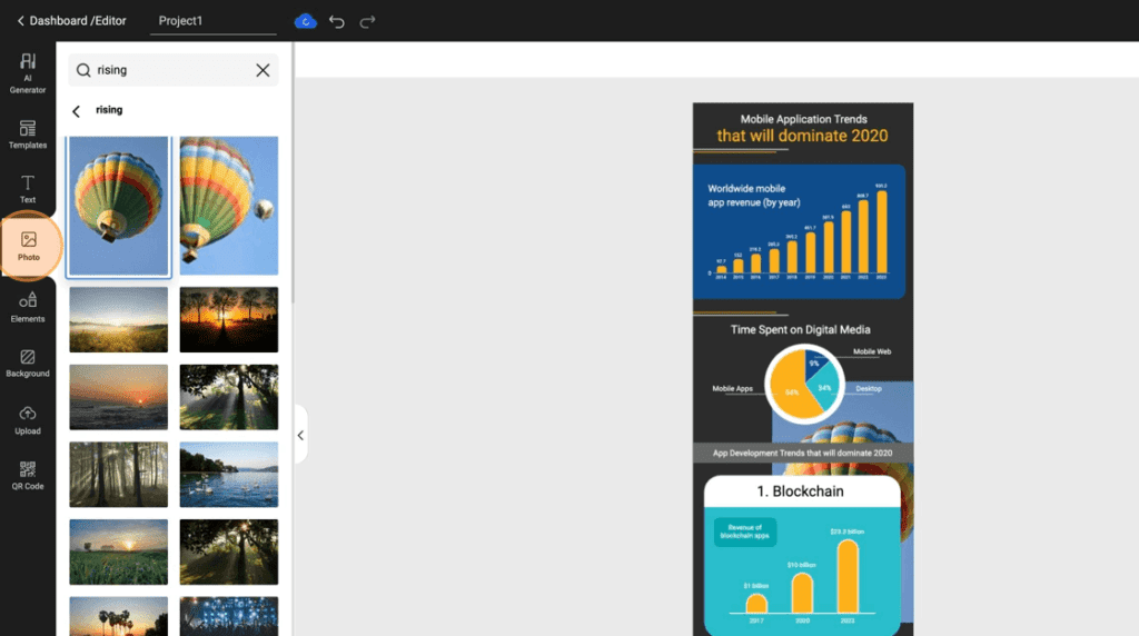 Appy Pies AI Infographic Maker
