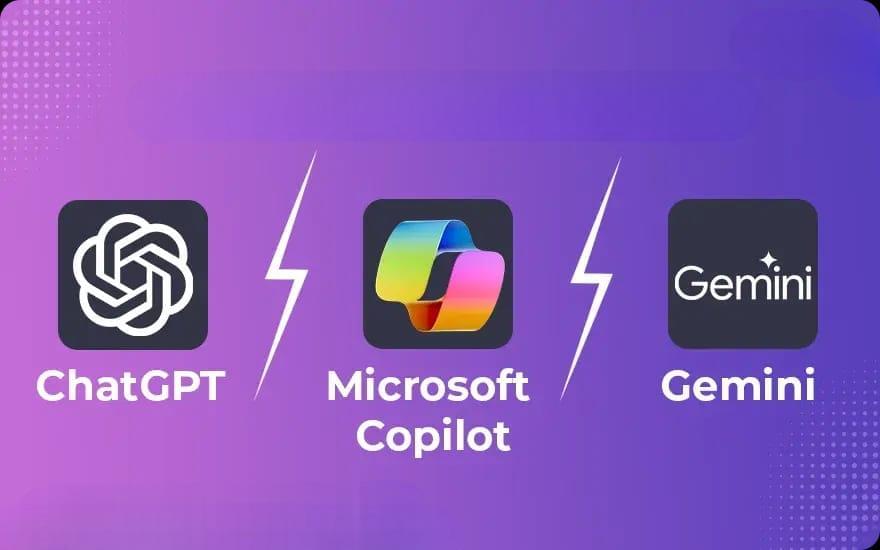 Chat GPT vs Microsoft Copilot vs Gemini