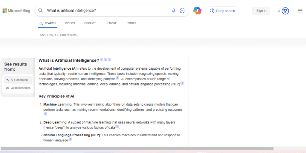 Bing AI