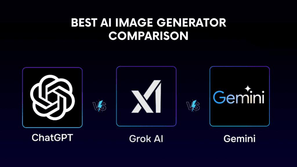 Read more about the article AI Image Generator Comparison: ChatGPT vs Gemini vs Grok