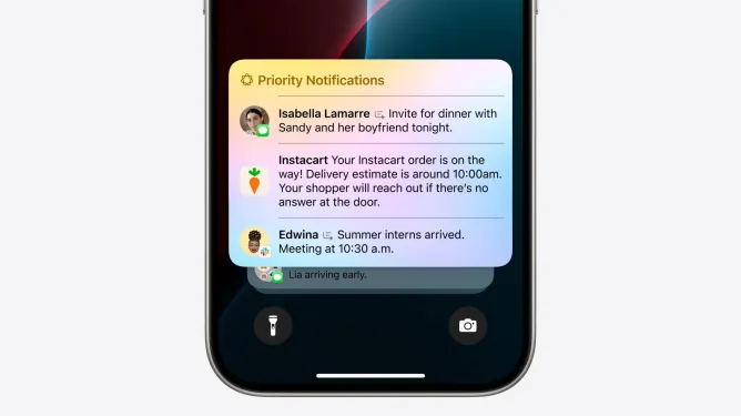 apple intelligence priority notifications