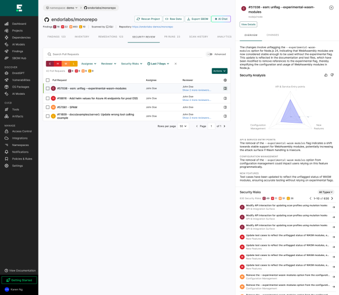 endor labs ai security code review 1