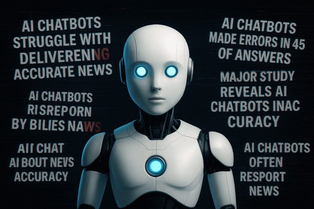 Read more about the article Major Study Reveals AI Chatbots Struggle With AI-Generated News Accuracy