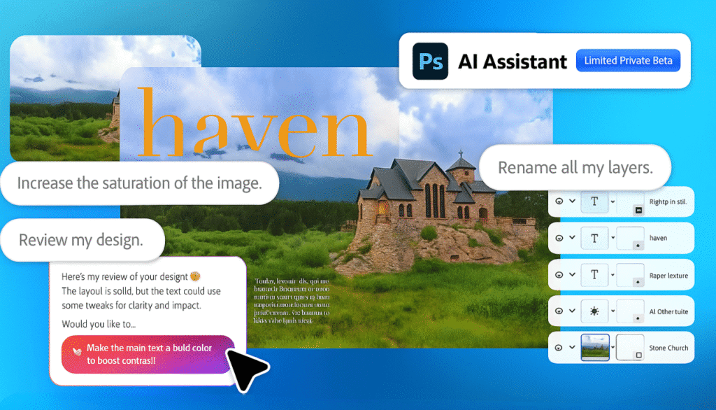 Read more about the article Adobe AI Assistants Launch for Express and Photoshop, Redefining Creative Workflow