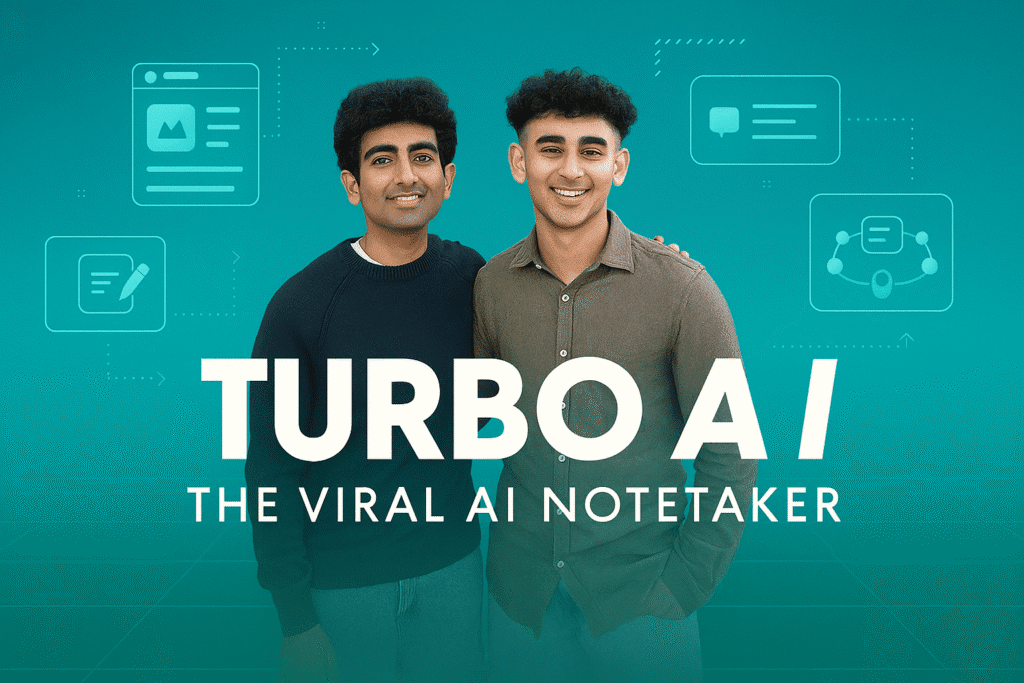 Read more about the article 20-Year-Old Dropouts Build Turbo AI, the Viral AI Notetaker with 5 Million Users
