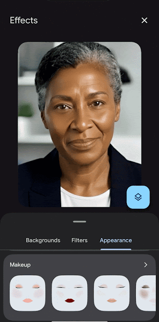makeup in Google meet example 2